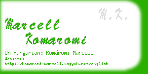 marcell komaromi business card