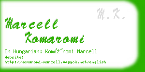 marcell komaromi business card